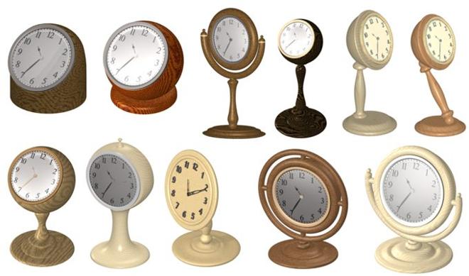 wood turned clocks