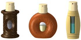 wooden perfume atomiser