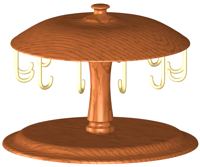 wooden ring stand