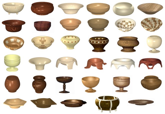 Wood turned bowl designs